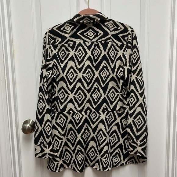 Tribal Pattern Ralph Lauren Tunic Button-down - Size 6 Petite - Picture 3 of 9